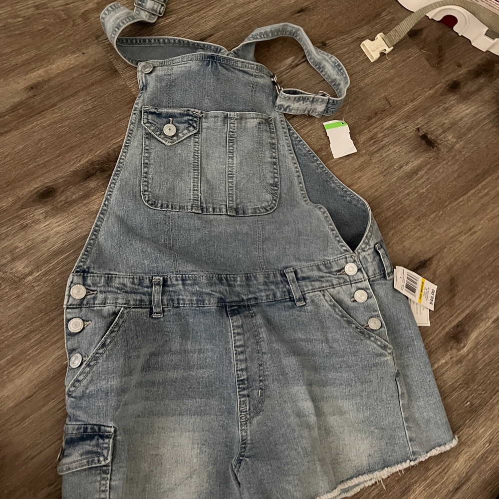 NWT Denim Overalls with Pockets